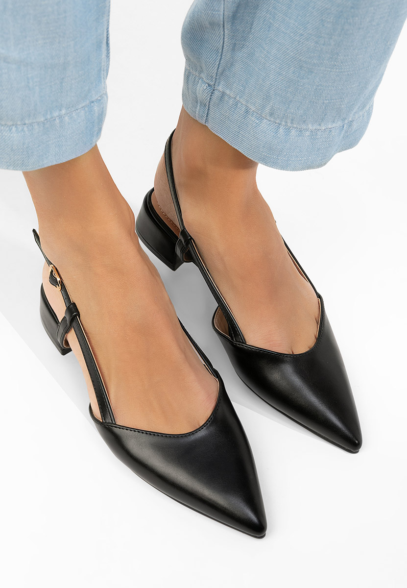 Chaussures slingback noirs Otilya