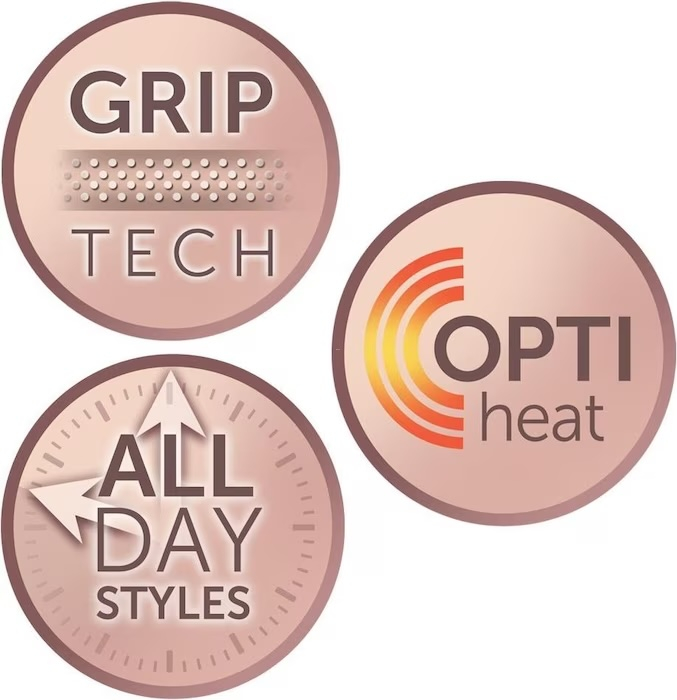 H9100 Pro Luxe Aufheizbare Lockenwickler mit Grip-Tech Beschichtung (45584560100) - Rosa