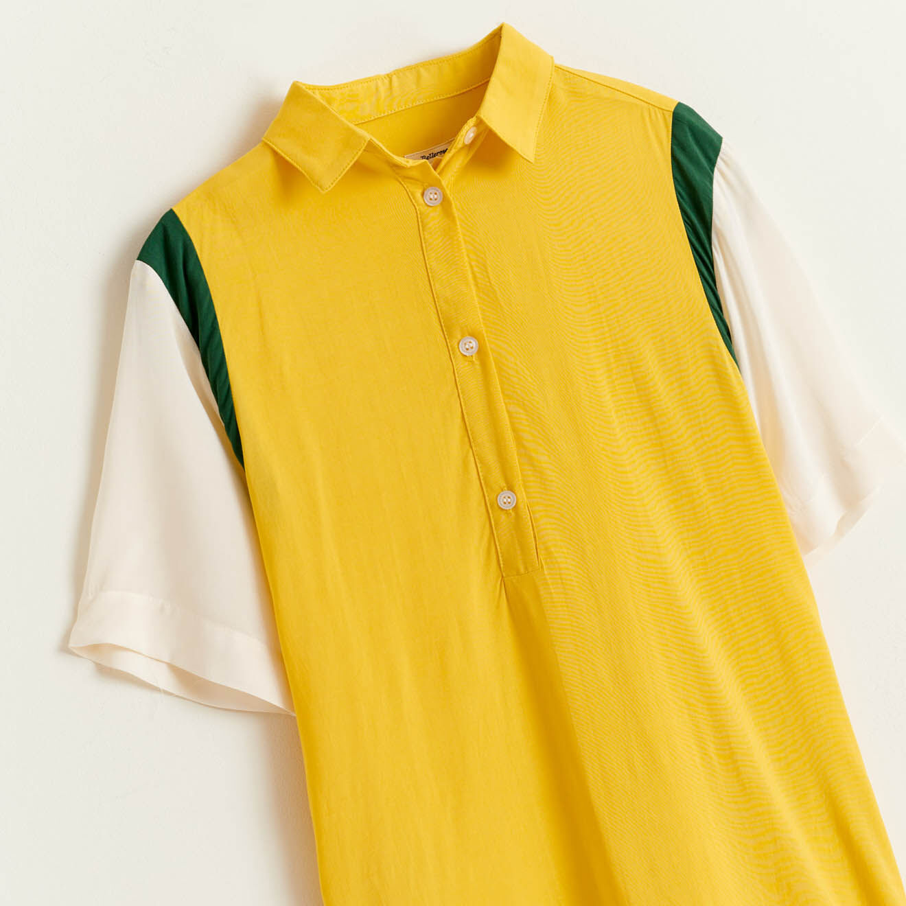 Bellerose Robe Popup style polo jaune