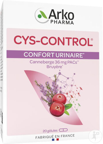 Arkopharma Cys-Control Confort Urinaire Canneberge 20 Gélules