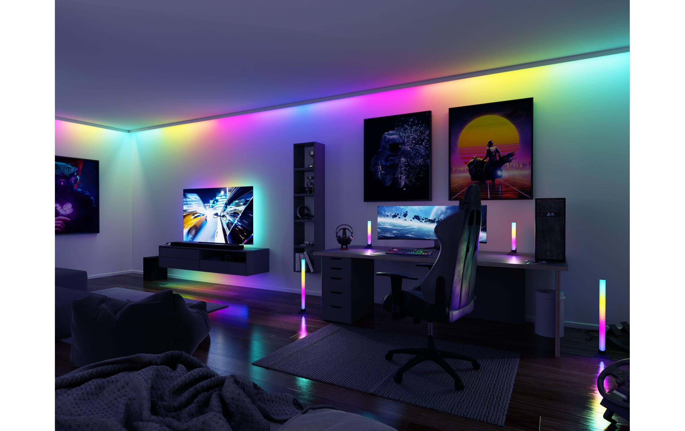 EntertainLED Lightbar Dynamic RGB, 30 cm, Schwarz, 2er SetLED-Lichtleiste