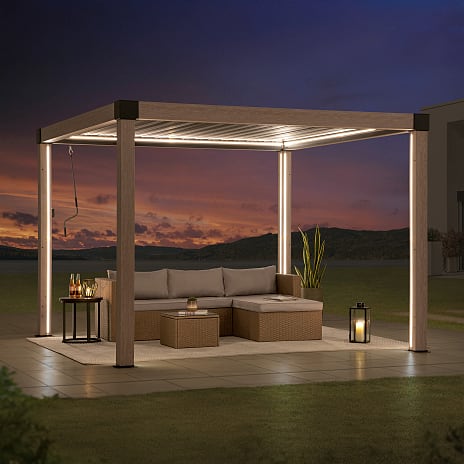 Matterhorn multi pergola 306x306 cm - oak