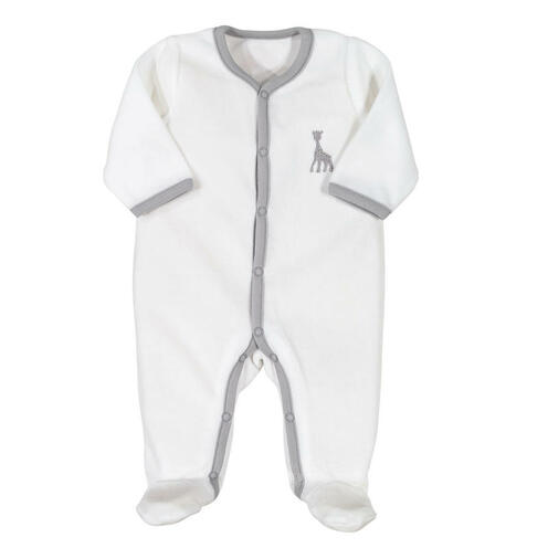 Pyjama Dors bien Y Sophie La Girafe Blanc 1mois - TROIS KILOS SEPT