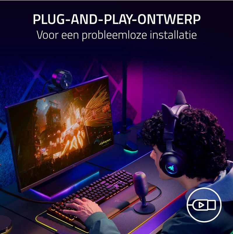 Razer - Seiren V3 Mini - USB Microfoon - Zwart - Ultracompacte Condensator