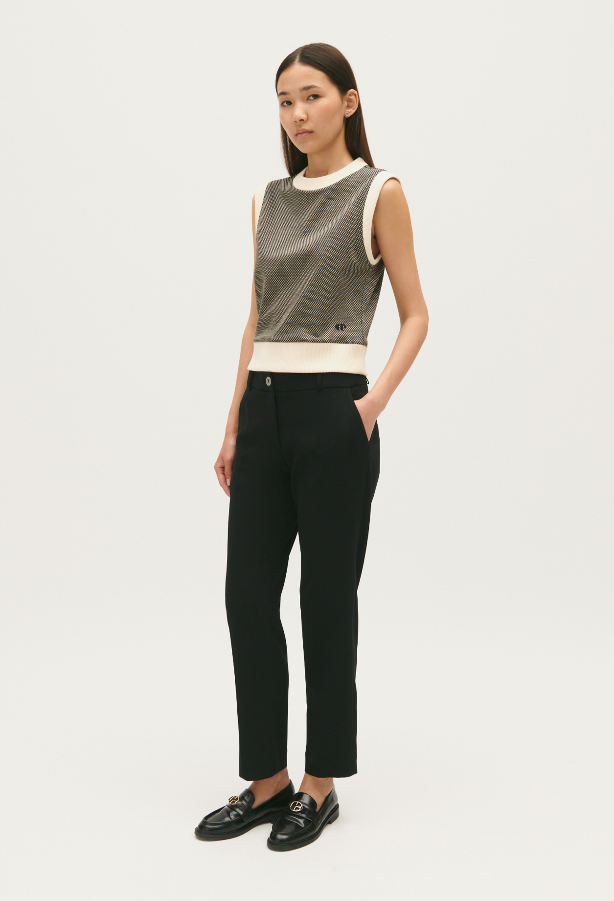 Pantalon tailleur cigarette