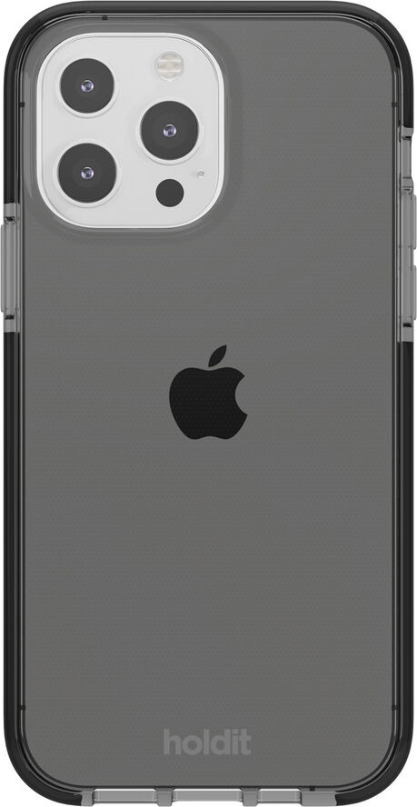 HoldIt Seethru Case iPhone 13 Pro Black Sort