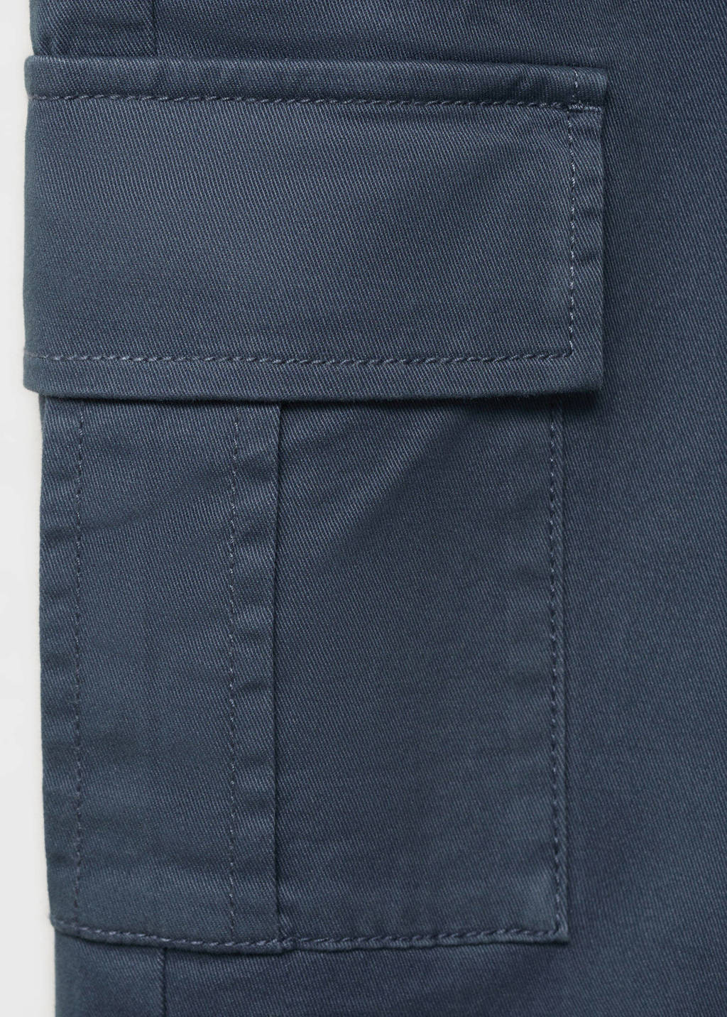 Mango Kids regular cargo broek blauw
