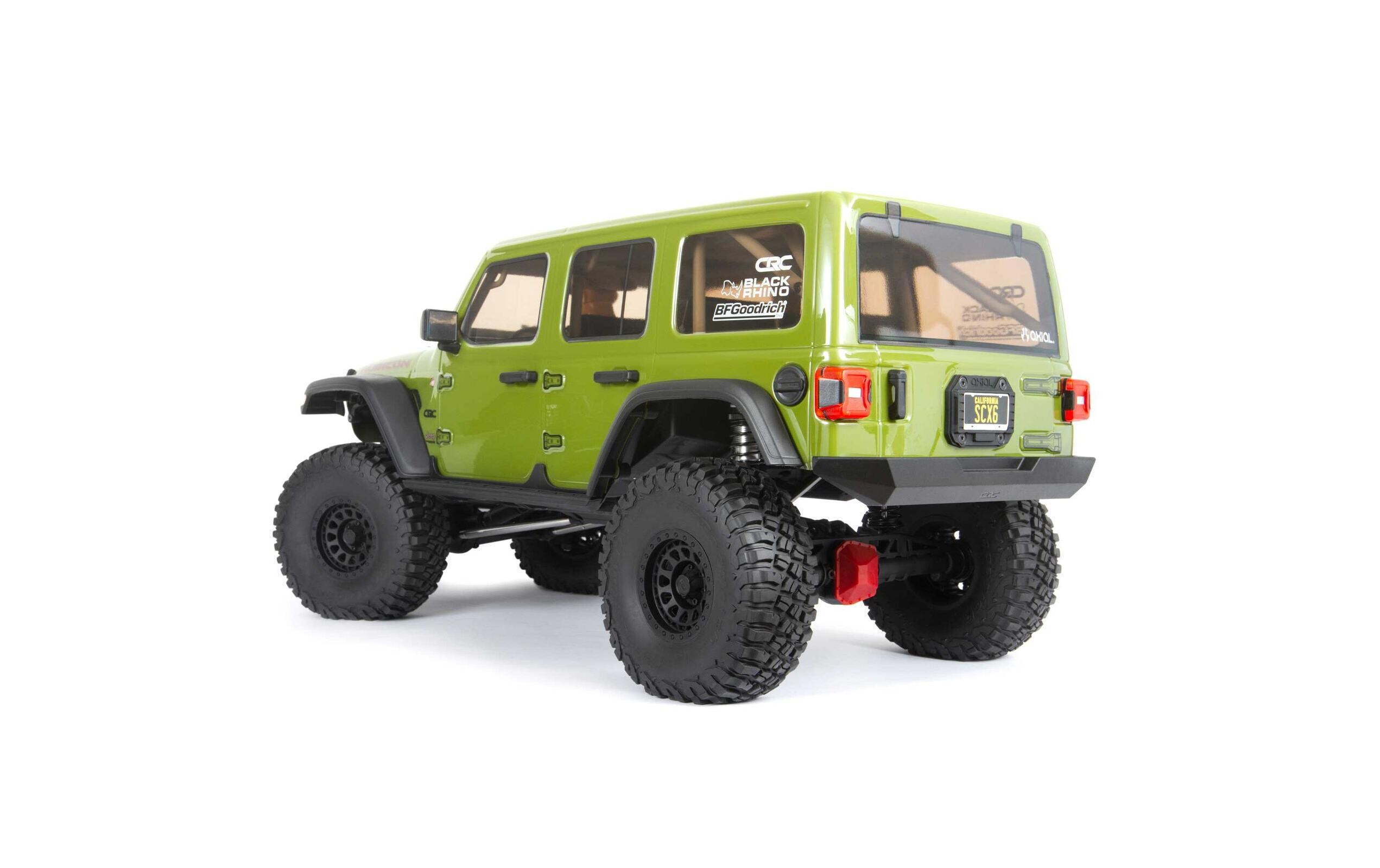 Scale Crawler SCX6 Jeep Wrangler Rubicon JLU, Grün 1:6, ARTR<br>Grosser Rock Crawler mit leistungsstarken Spektrum Komponenten
