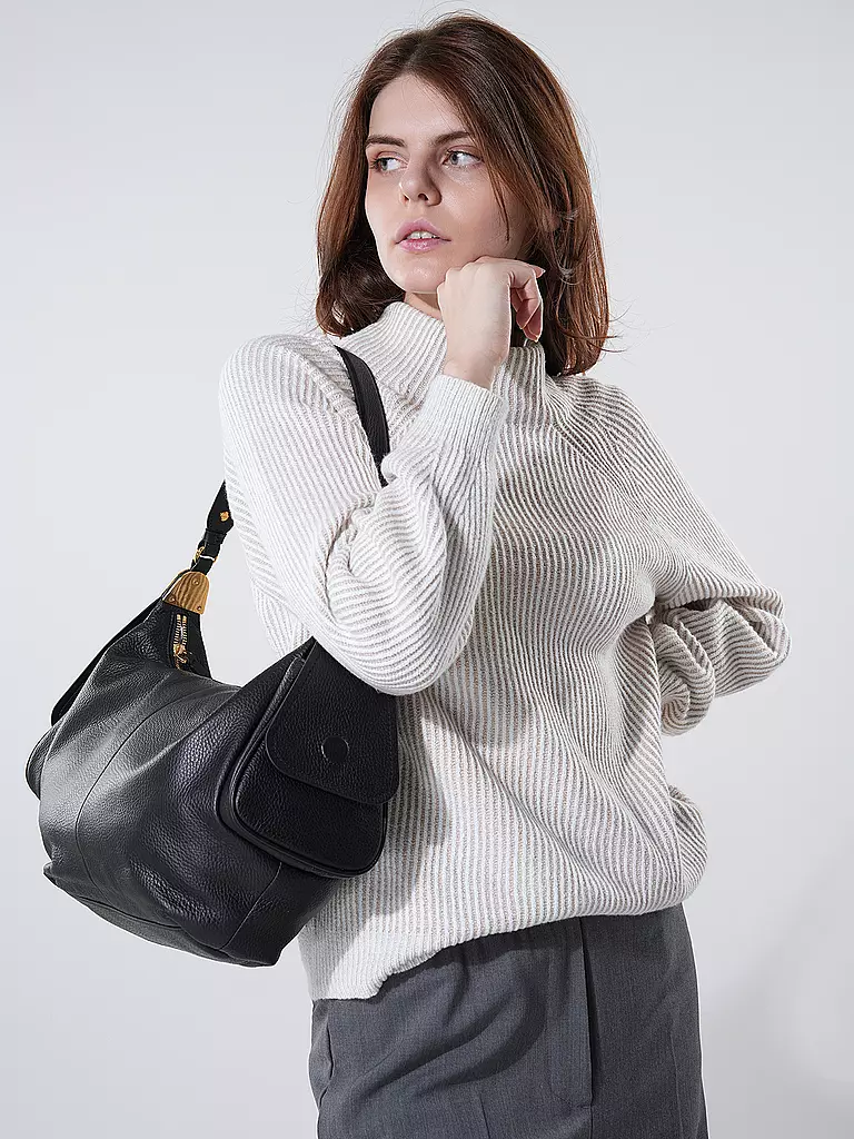 COCCINELLE Ledertasche - Hobo CAMPUS schwarz