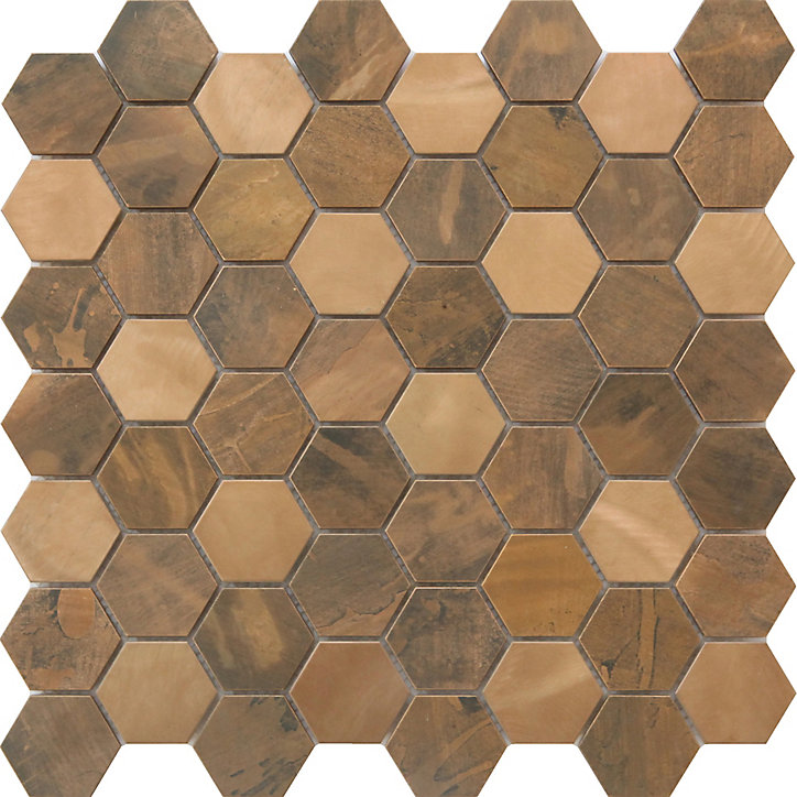 Mosaïque cuivre 29,9x29,6cm Enaide GoodHome