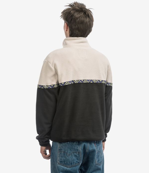 Iriedaily Monte Noe Troyer 1/2-Zip Sweatshirt (black white)