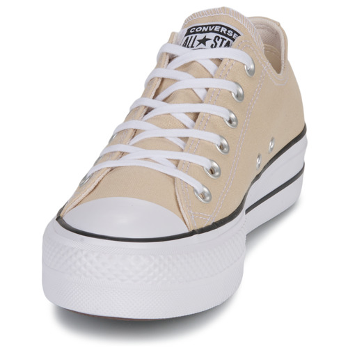 Converse - CHUCK TAYLOR ALL STAR LIFT PLATFORM SEASONAL COLOR-OAT MILK/WHIT - Beige