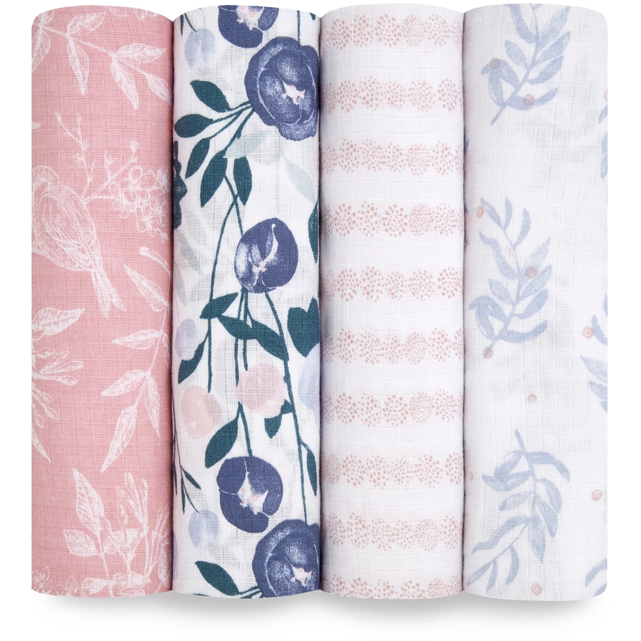 aden + anais™ essentials Pucktuch flowers bloom 4er-Pack