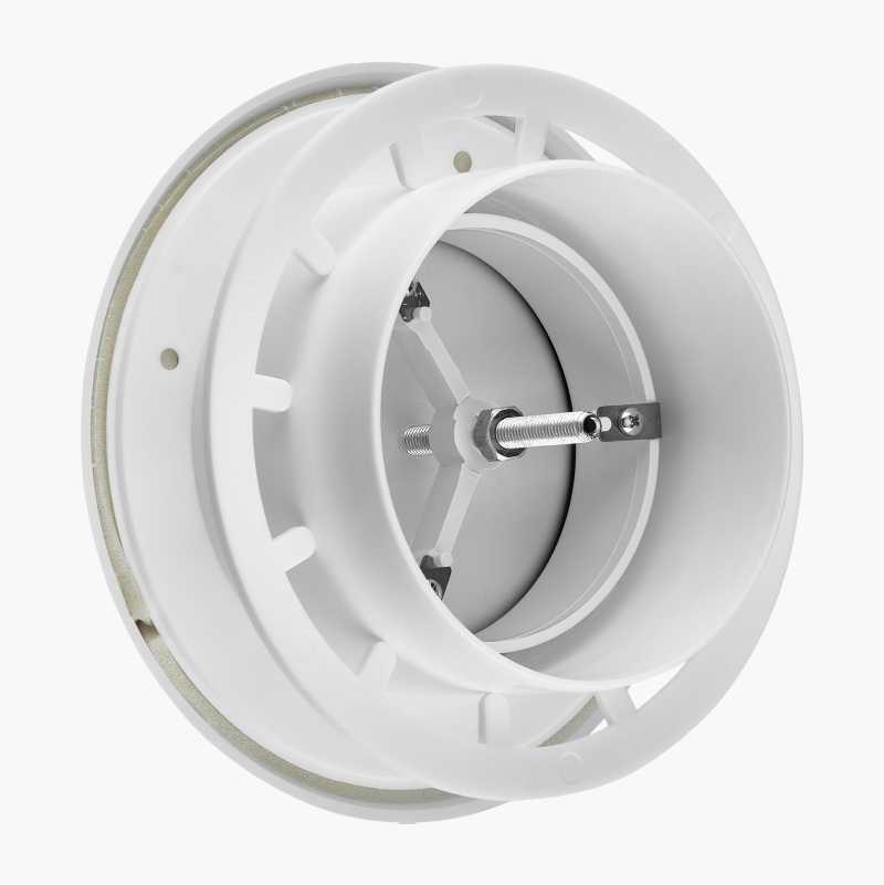 Avtrekksventil med flens, 125 mm
