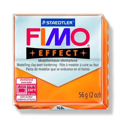 STAEDTLER® FIMO® effect Normalblock, 57 g, orange transluzent