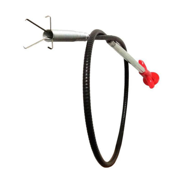 (90cm) Abflussspirale Ablauf Rohrreiniger Reinigungswerkzeug Dusche Küche Waschbecken mit Greifzange