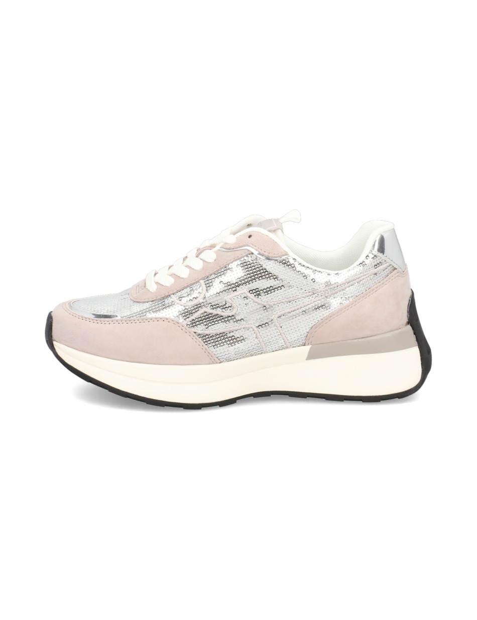 Lederkombination Sneaker