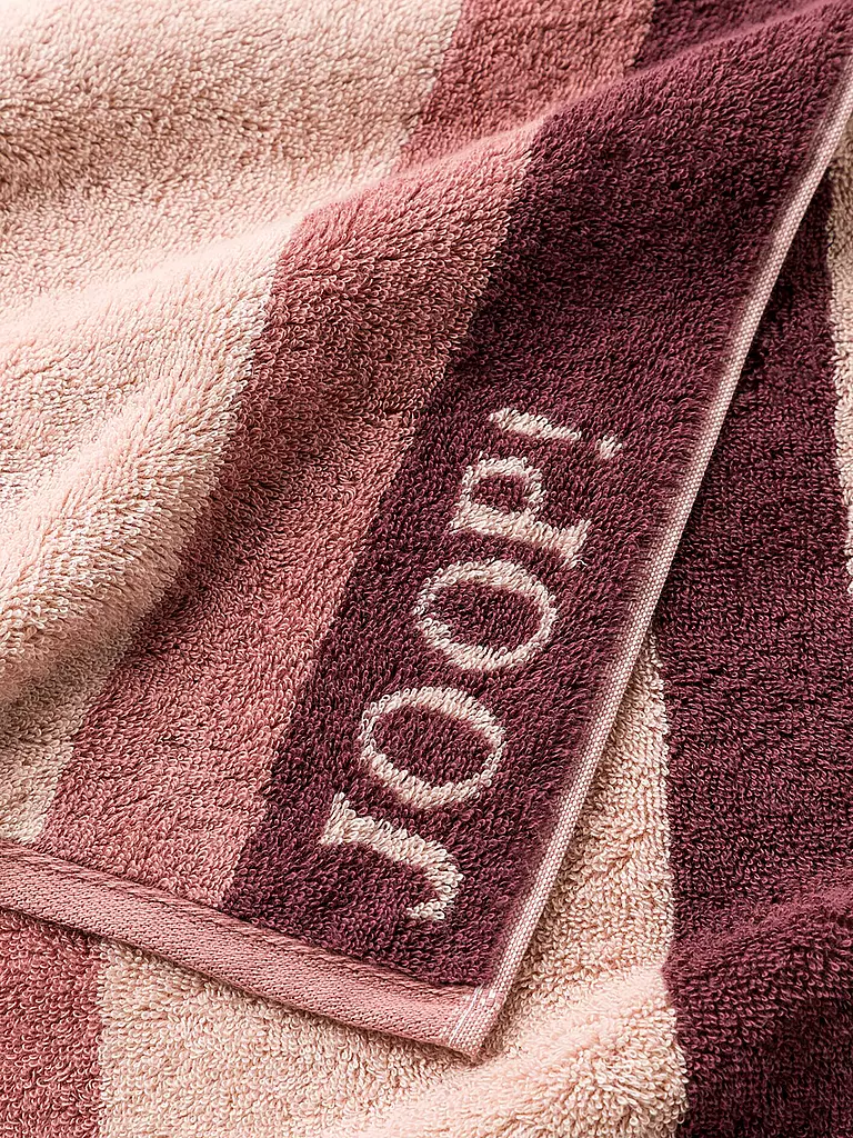 JOOP Handtuch VIBE STREIFEN 50x100cm Puder koralle