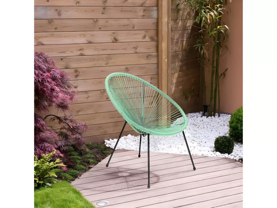 Lot de 2 fauteuils de jardin 