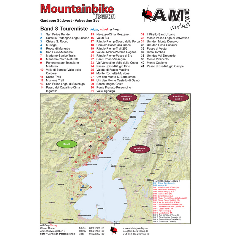 AM-Berg Verlag Gardasee Südwest - Valvestino See MTB Touren