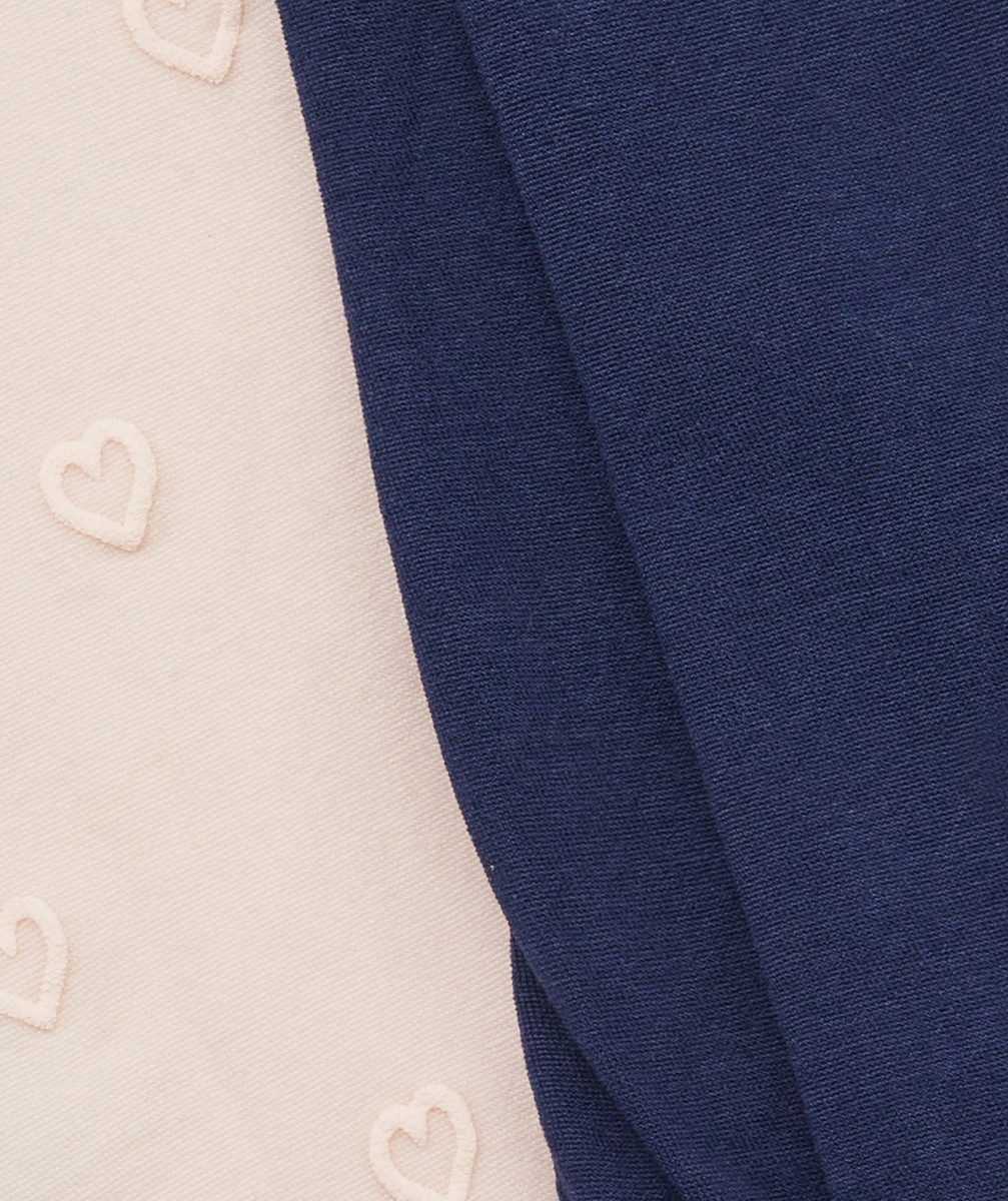 LES 2 PAIRES DE COLLANTS ROSES ET BLEU MARINE EN VOILE