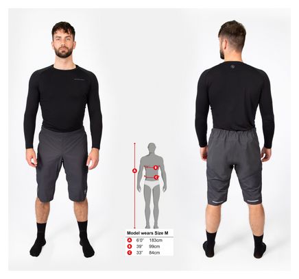 Short Endura Imperméable GV500 Anthracite Gris