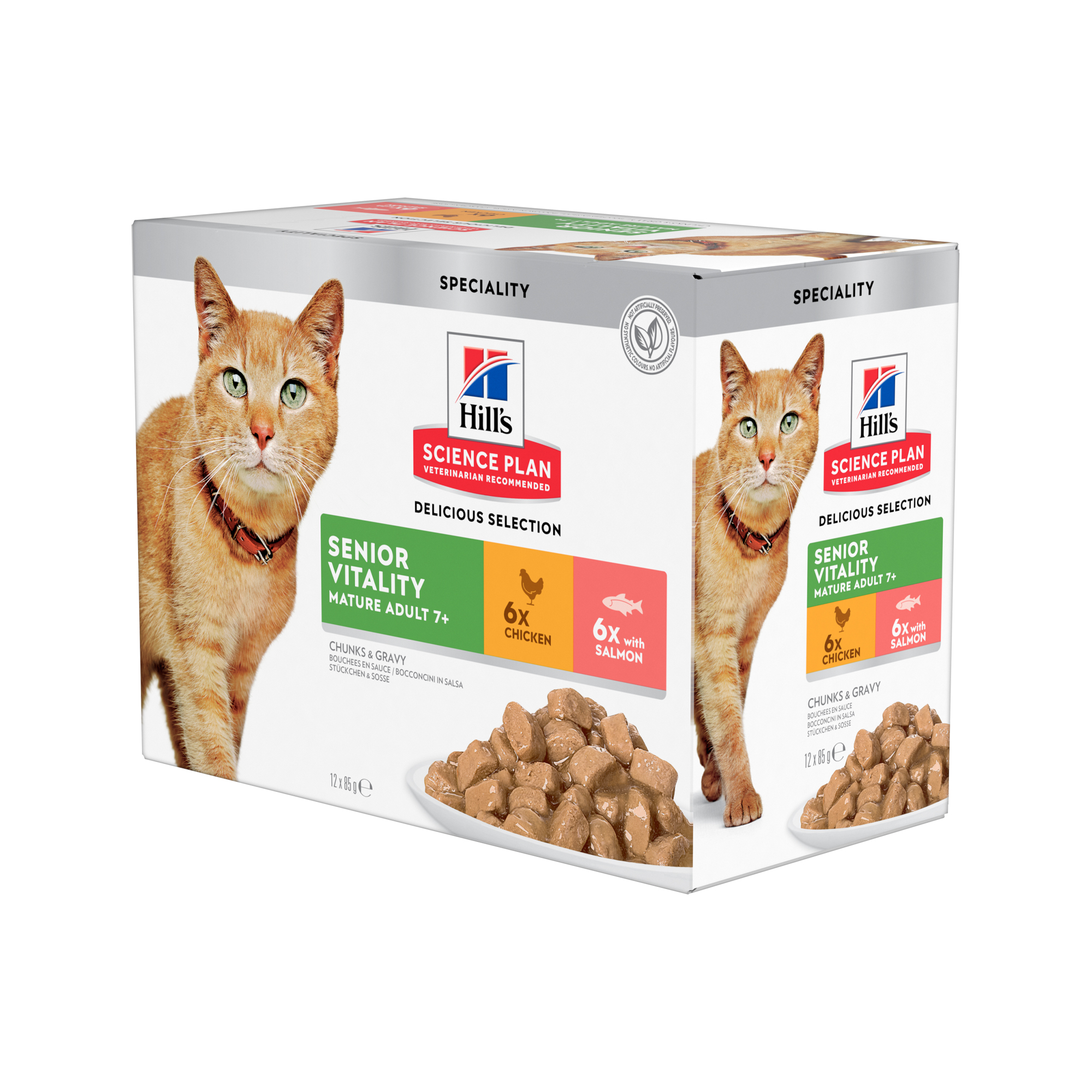 Hill's Science Plan - Feline Senior Vitality - Maaltijdzakje