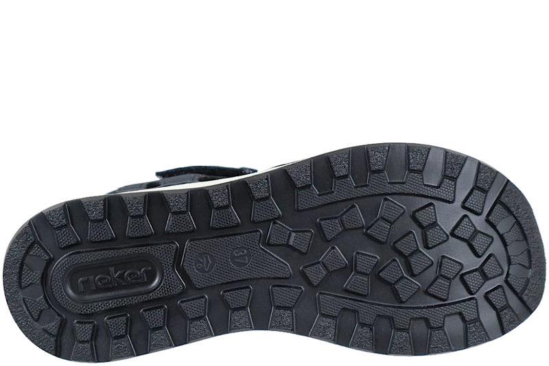 RIEKER SANDAL I MØRKEBLÅ TEKSTIL