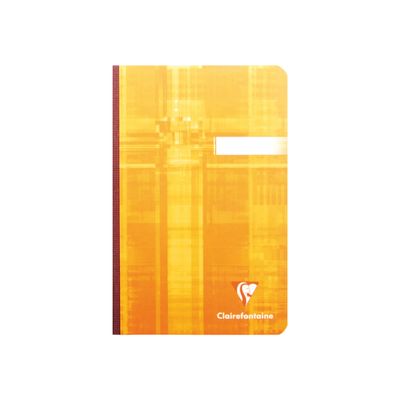 Clairefontaine - Carnet broché 11 x 17 cm - 192 pages - petits carreaux (5x5 mm) - disponible dans différentes couleurs