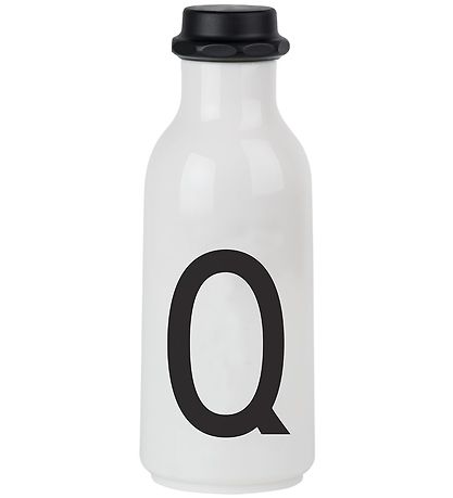 Design Letters Trinkflasche - 500 ml - Weiß m. Q.