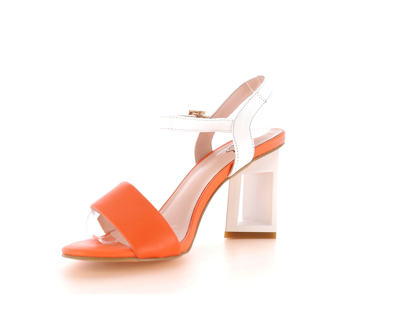 Metamorf ose-RABETON Cuir Blanc Orange