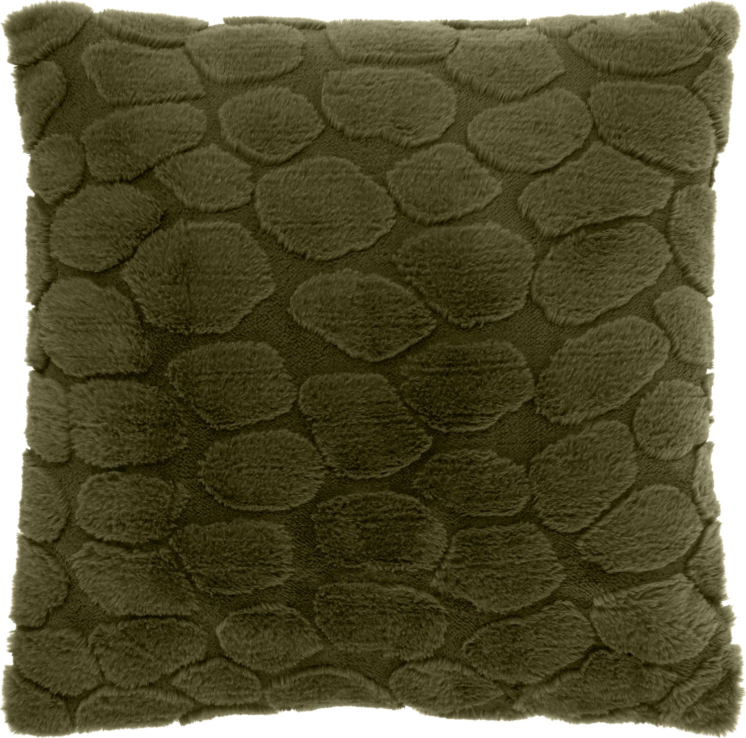 Unique Living sierkussen Daaf donkergroen 45 x 45 cm