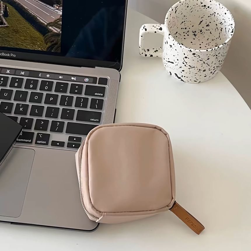 ZenlyHabit - Mini make-uptas van effen nylon (verschillende designs)
