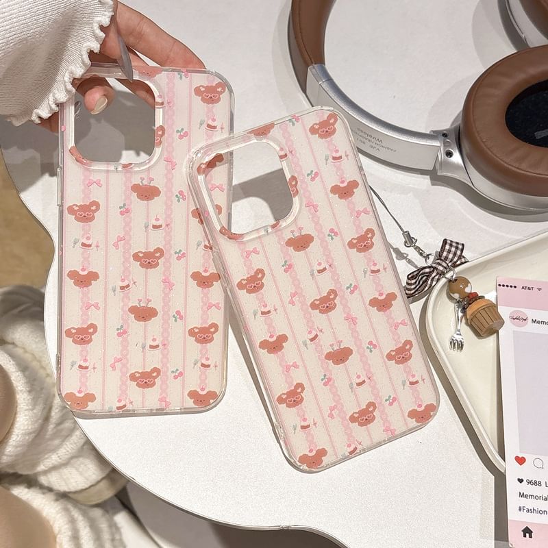 XIXI STUDIO - Honden telefoonhoesje / bedel / set - iPhone 16 Pro Max / 16 Pro / 16 Plus / 16 / 15 Pro Max / 15 Pro / 15 Plus / 15 / 14 Pro Max / 14 Pro / 14 Plus / 14 / 13 Pro Max / 13 Pro / 13