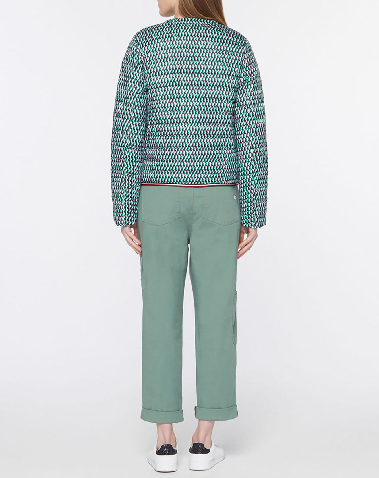 Tommy Hilfiger Doudoune fine imprimée vert/blanc/bleu marine