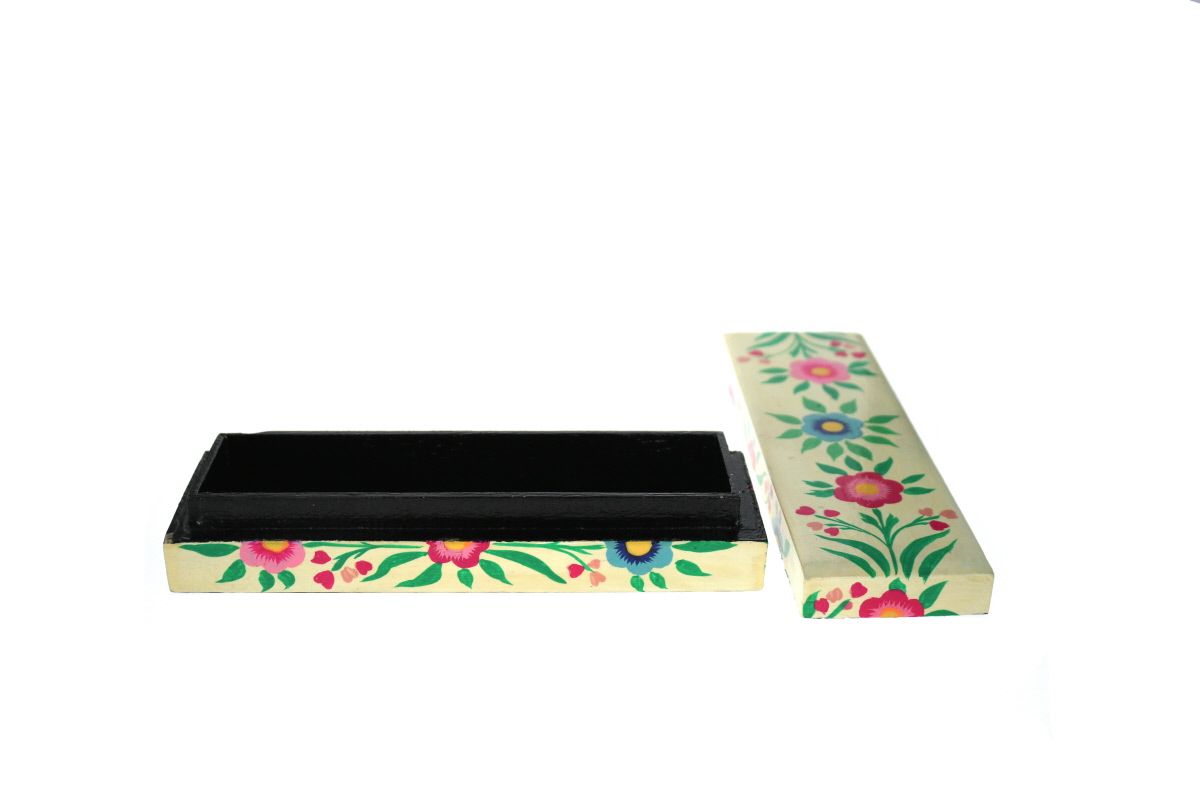 Plumier en bois fleurs Pondie Chérie