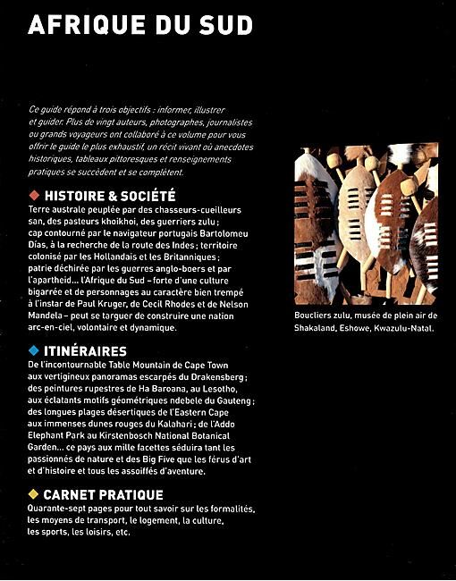 GALLIMARD - AFRIQUE DU SUD BIBLIOTHEQUE DU VOYAGEUR
