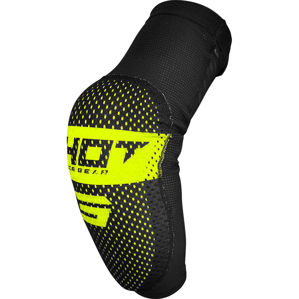 Shot - Coudières enfant Airlight Kid Noir / Jaune fluo