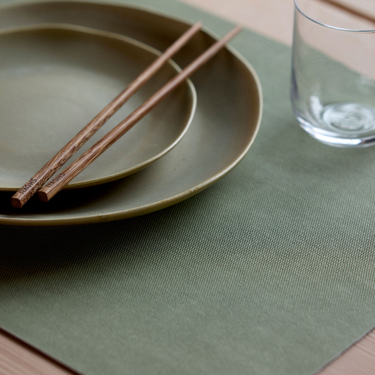 Villa Collection Shoku bordbrikke 46x35 cm 4-pakning, pure green