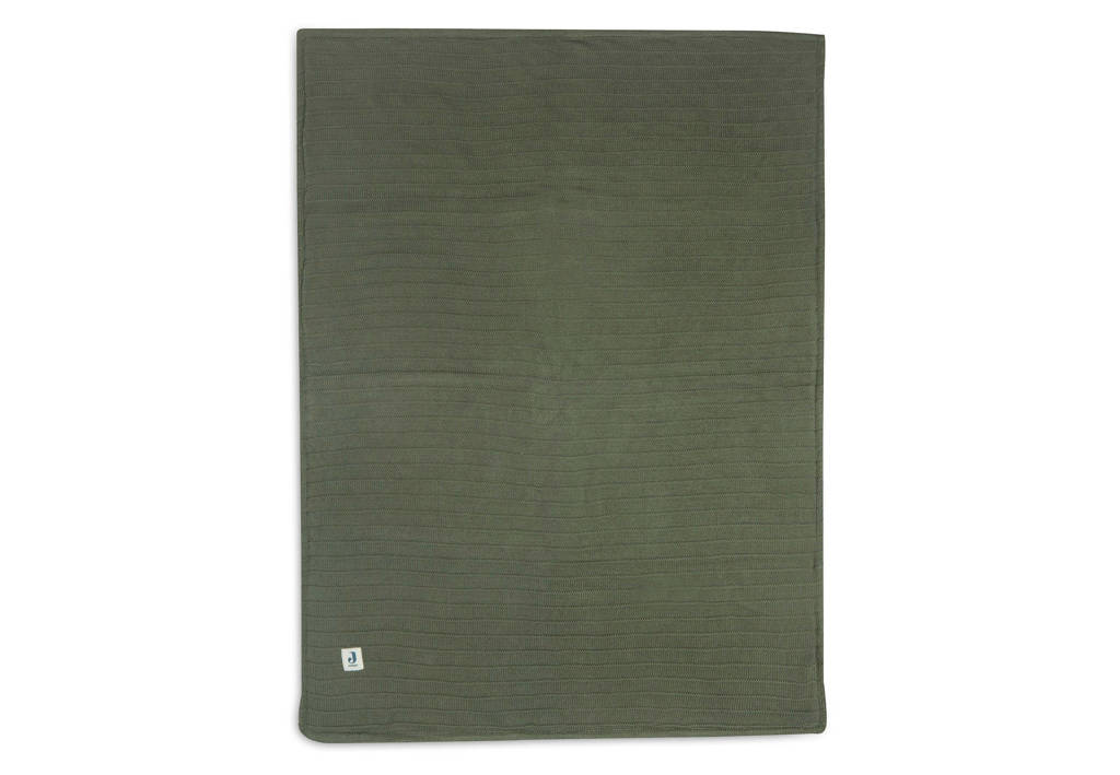 ledikantdeken Velvet Pure Knit Leaf Green