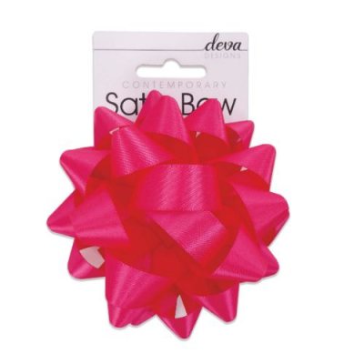 Fuschia Satin Bow