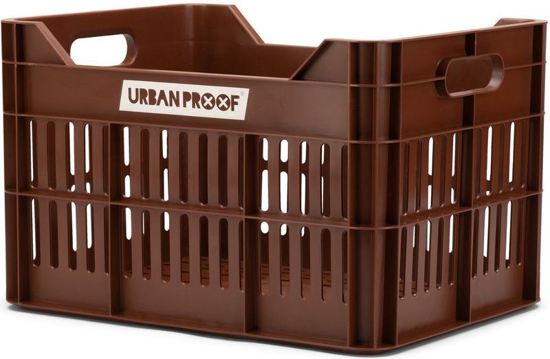 UrbanProof - Krat - Donkerbruin - Gerecycled PP - Inhoud 30L