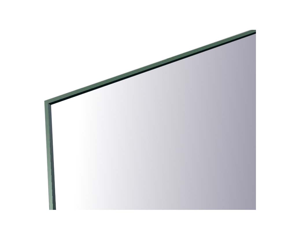 Sanicare Q-mirrors spiegel zonder omlijsting / PP geslepen 90 cm. 1 x horizontale strook met warm white leds