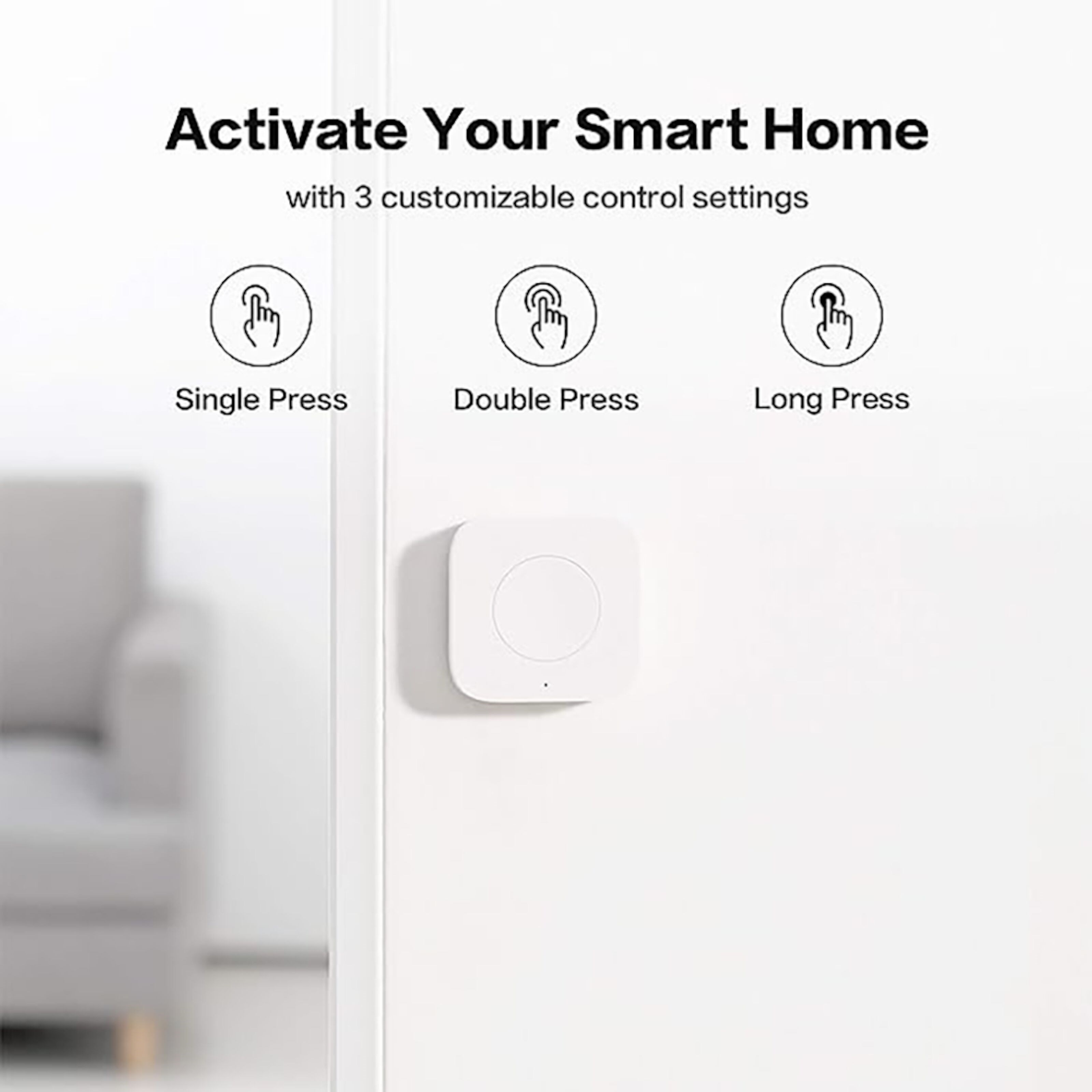 Aqara T1 Mini Wireless Switch Trådløs fjernstrømbryter