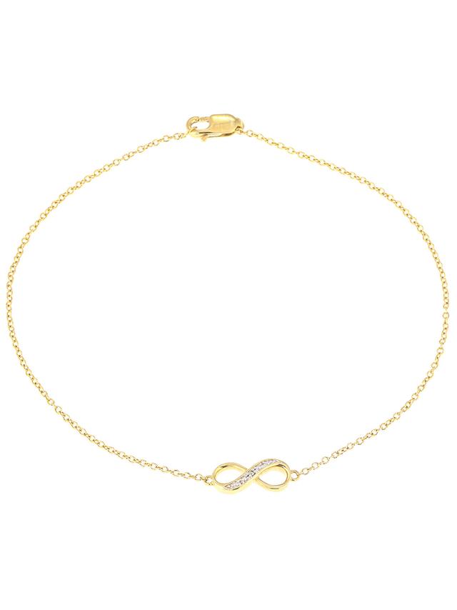 Armband, Diamant, Silber 925 bicolor