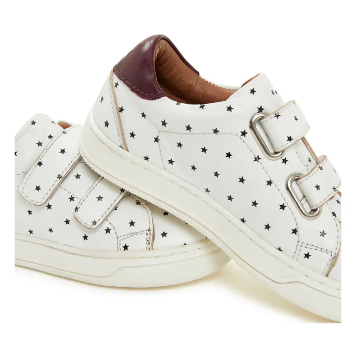 Bonton Baskets Scratchs Etoiles | Ecru