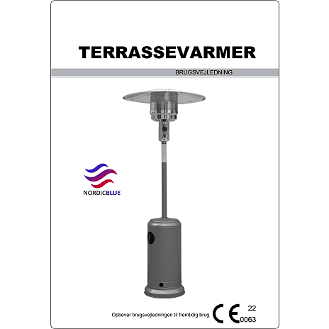 Terrassevarmer 13W - sort