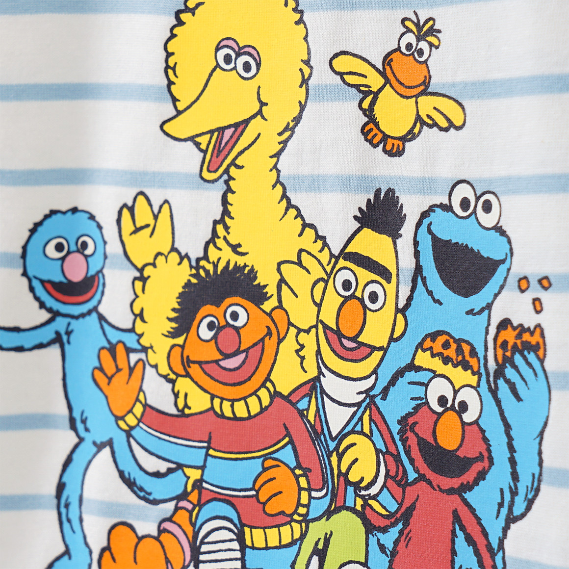 Topolino Sesamstraße Langarmshirt mit Print weiss
