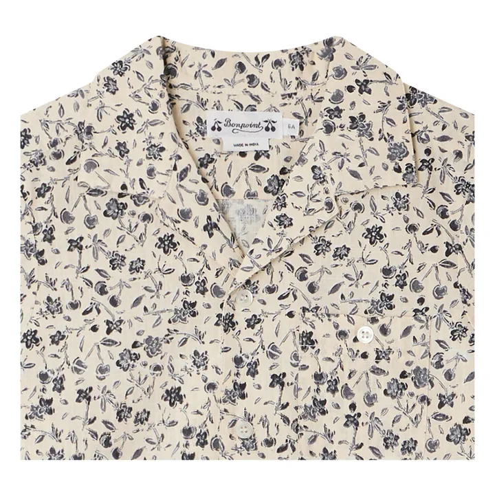 Bonpoint Chemise Fleurie Steve | Gris