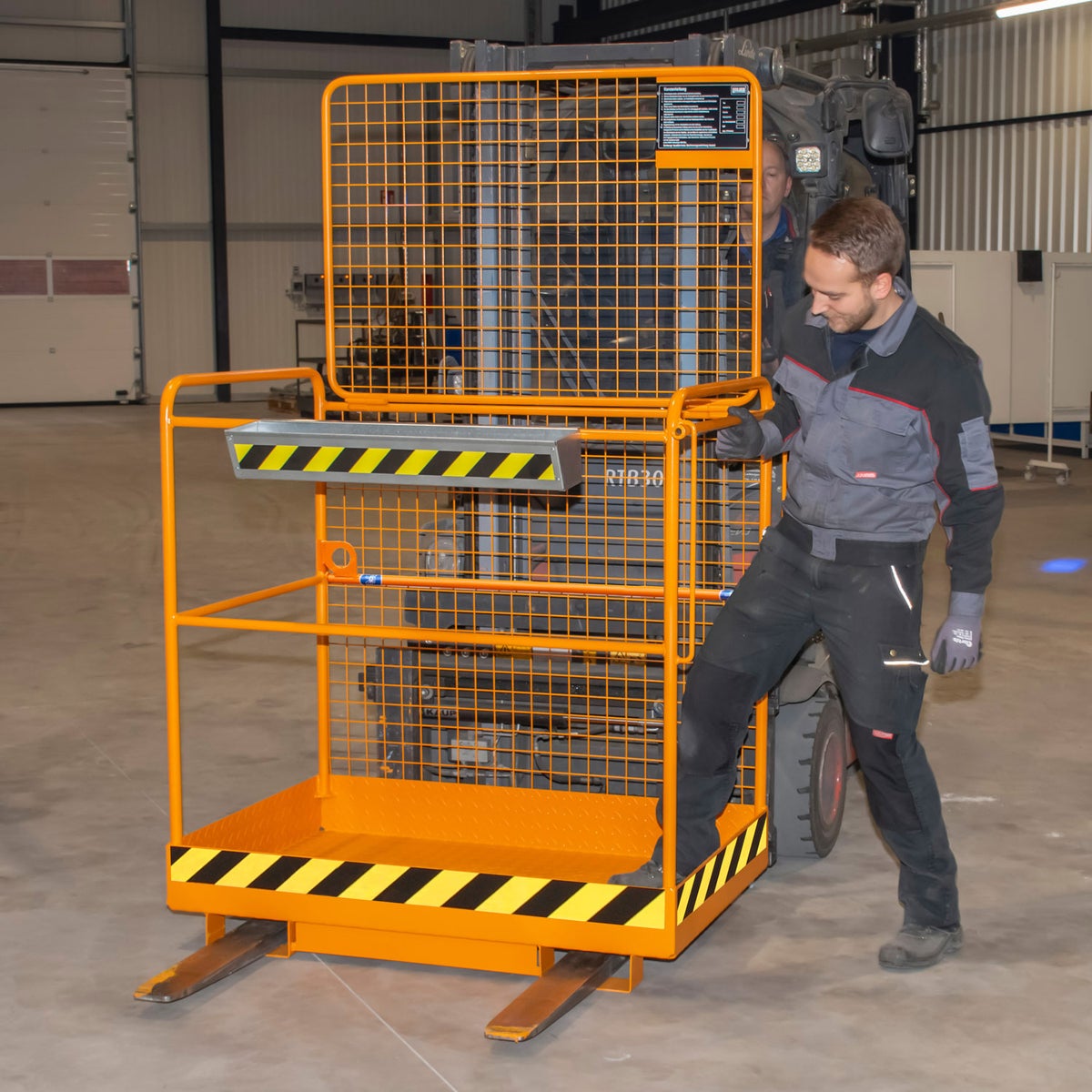 Bauer veiligheidsmand SIKO, gelakt, geel-oranje